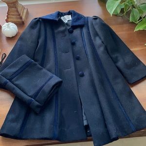 British Vogue Child’s dress coat, size 4T with matching muff